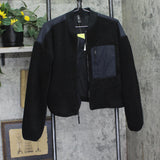 All In Motion Womens High Pile Sherpa Bomber Jacket 94645420 Black M