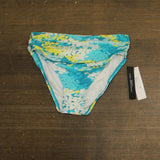 Carmen Marc Valvo Womens Shirred Waist Bikini Swim Bottom C4H223 Capri Blue M
