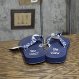 So Bloomfield Women's Thong Sandals BLOOMFIELDNAVYDAISY Blue 8M