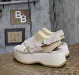 Sorel Womens Dayspring Platform Crisscross Sandal Crushed Clay Brown 9.5M