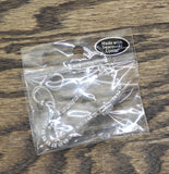 Slider Bracelet with Heart Centerpiece Silver Gray / Clear