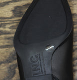 INC International Concepts Low Heel Side Zip Ankle Booties Black Beauty 6M