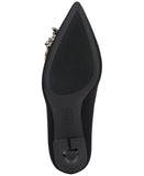 INC International Concepts Saija Pumps Embellished Heels Black Microsuede 8M