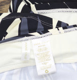 Anne Cole Draped Front Underwire Swim Tankini Top Palm Chic Black Multi 34DD/36D