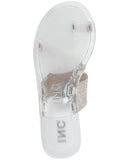 Inc International Concepts Women's Gianolo Jelly Sandals Clear Crystal White 5M