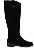 Kenneth Cole Wind Stretch Fashion Riding Boots with Stretch Back Black 7.5M