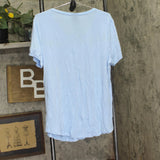 JM Collection Womens Knit Scoop Neck T-Shirt Tee 88144DA460 Dutch Canal Blue L