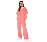 Peace Love World French Terry Pullover and Pant Set A692008 Faded Rose Pink P2XS