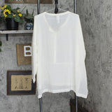 Wynne Layers Womens Shear Mixed Media Mandarin Pullover Shirt Cream Off White 1X