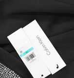 Calvin Klein Womens Embellished Short-Sleeve A Line Dress CD4M2EA5 Black 16