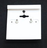 Lori's Gifts Womens Half Hoop Huggie Stud Earrings Gold / Silver Gray .5"