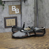 A New Day Womens Issa Mesh Mary Jane Ballet Flats 90870768 Jet Black 7.5M