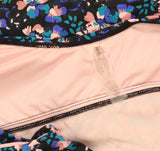 Raisins Plus Size Lucia V-Neck Swimdress One Piece Swimsuit Black Multi 18W