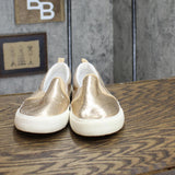 Cat & Jack Girls Youth Slip On Casual Shoes 166c993e6754af Gold Foil 5
