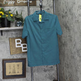 All In Motion Mens Everyday Woven Shirt 89432482 Teal Green S
