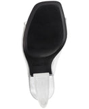 Bar III Womens Cherr Slide Sandals 10014818500 Clear Vinyl Gray 7.5M