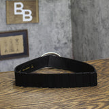Rag & Bone Womens Ryder Buckle Leather Elastic Belt RL5F25HA32L Black S
