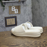 Clarks Drift Twist Wedge Slide Sandals 26181604 Cream Off White 8M