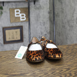 A New Day Velvet Print Flats with Crisscross Buckle Leopard Brown Multi 8.5M