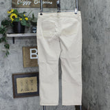 Lee Womens Classic Fit Straight Leg Khaki Stretch Pants Beige Brown 12 Petite