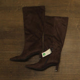 A New Day Justice Faux Suede Mid-Calf Boots 94568895 Brown 10M