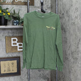 Peace Frogs Mens Cotton Long Sleeve Graphic T-Shirt Tee 166a85dedaa613 Green M