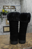 Style & Co. Womens Novaa Suede Winter & Snow Boots 10013336000 Black 9M