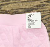 Nike Baby Girls Quilted Jogger Pants Pink 6 Month
