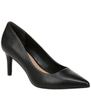 On 34th Womens Jeules Pointed-Toe Slip On Pumps 10018690100 Black Leather 12M