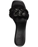 Inc International Concepts Heeled Zaleste Ball Slide Sandals Black Smooth 10M