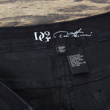 Dg2 Womens Classic Stretch Embellished Destructed Skinny Jean 703313 Black 10P