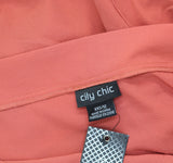 City Chic Trendy Plus Size Off Shoulder Wide Leg Jumpsuit Koi Red Orange 12W