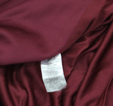 Xscape Petite Scuba V-Neck Ruched Ruffled Gown Dress 4452XP Wine Red 8P