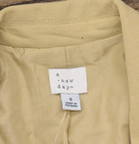A New Day Womens Signature Crepe Slim Fit Blazer Jacket 92994545 Tan Brown S