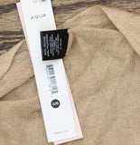 Aqua Womens Lightweight Elbow-Sleeve Ruana 492821 Camel Brown