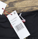 Red Carter Womens Shine Solids Front Button One Piece Swimsuit Black XL