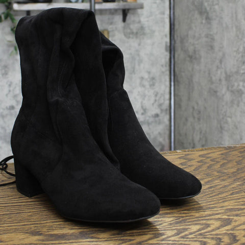Sugar Womens Ollie Heels Round Toe Over-The-Knee Boots Black Micro 9.5M