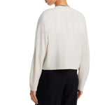 Aqua Womens Front Button Cashmere V-Neck Cardigan Sweater Ash Off White XL