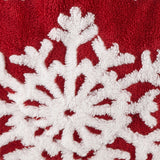 North Pole Trading Co. Faux Mink To Sherpa Reversible Throw Red / White 50 x 60