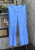 Nine West Womens Linen Blend Classic Dress Pant 10759752-9LM Marina Blue 10