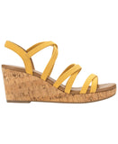 Style & Co. Womens Arloo Strappy Elastic Wedge Sandals Daffodil Yellow 11M