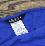 Lauren Ralph Lauren Womens Top & Pants Cover-Up Swim Woven Blue Saturn S