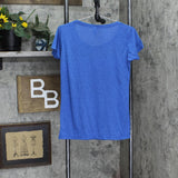 Tultex Womens Vintage Round Neck Stretch T-Shirt Tee 166b748cad837b Royal Blue M
