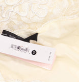 Aqua Soutache Cord Lace Drop Waist Maxi Dress IDM12229 Ivory Off White XS