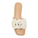 Universal Thread Chrissy Slide Sandals with Memory Foam Insole Beige Brown 6M