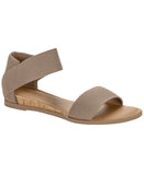 Style & Co Eileen Elasticized Round Toe Flat Sandals Mountain Trail Brown 8.5M