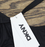 DKNY Womens O-Ring-Trim Crossover Ruched Tankini Top Swim DIMKS208 Black S