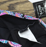 Island Escape Karma Paisley Tiered Tankini Swim Top E770260 Black Multi 20W