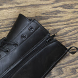 Rouge Helium Womens Lace Up Combat Boots Black 9M