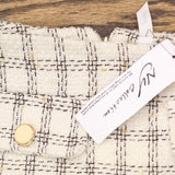 Ny Collection Womens Slim Double Knit Petite Skirt PTDK2434 White Gold PS